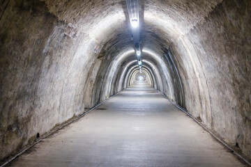 Abandoned tunnel, 2 world war, architecture, minimalism
