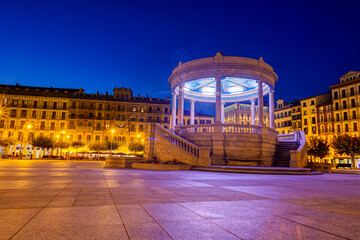 Pamplona Navarra Spain plaza del Castillo square