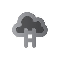 career path two tone gradient icon