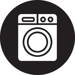 tumble dry glyph icon
