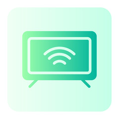 smart tv gradient icon