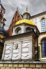 Naklejka premium Cathedral of St Stanislaw and St Vaclav in Krakow Poland.