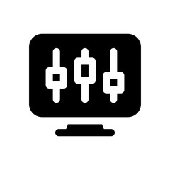 computer glyph icon