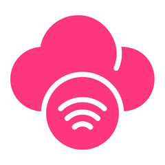 cloud computing gradient icon