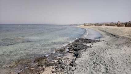 beach in Egypt red sea close to Marsa Alam