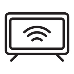 smart tv line icon