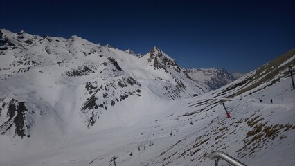 Serre Chevalier major ski resort in Southeastern France, near the Italian border, located in the...