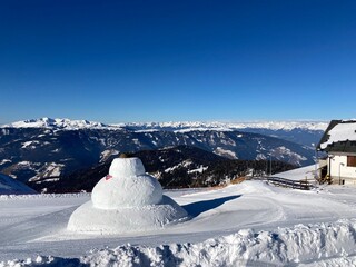 ski resort in the mountains