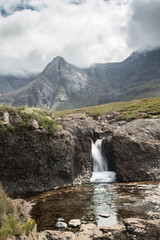 Amazing landscape of the Isle of Skye, Scottish Highlands, UK