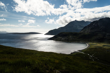 Amazing landscape of the Isle of Skye, Scottish Highlands, UK