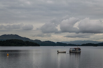 Sunset over Loch Lomond, Scottish Highlands, UK