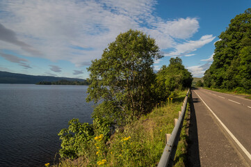 Landscape of Loch Awe and Kilchurn Castle, Scotland