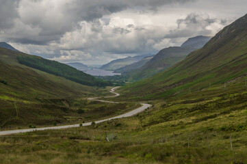 Landscape of the Loch Maree, Scotland, UK