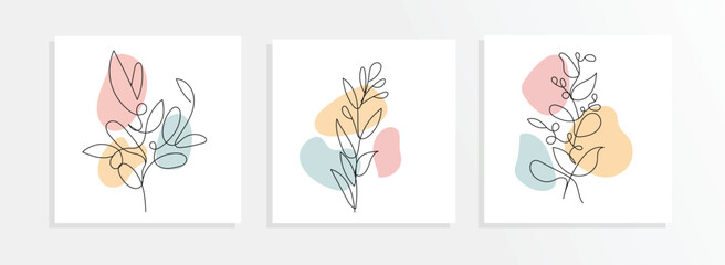 Creative minimalist hand draw Abstract art background. Modern aesthetic illustrations. Bohemian style Collection of contemporary artistic Design for wall decoration, postcard, poster, brochure