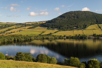Landscape of Loch Ness, Lake in Scotland