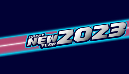 idea and concept think Creativity modern  2023 Happy New Year posters set. Design templates with  logo 2023 for celebration and season decoration. minimalistic trendy 