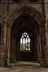 Fototapeta na wymiar Ruins of Melrose Abbey, Scotland