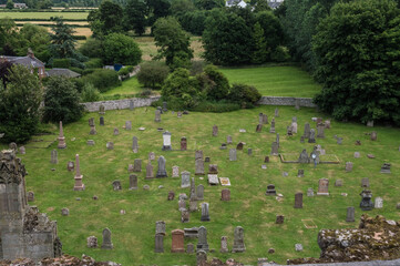Ruins of Melrose Abbey, Scotland