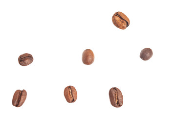 Coffee Beans isolated on white background.
