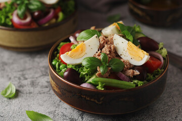 Nicoise salad - traditional French dish	