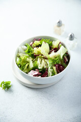 Healthy mixed leaf salad