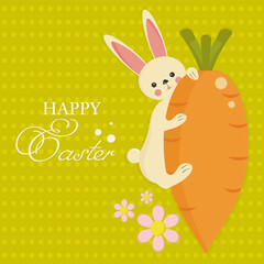 Easter card with bunny.