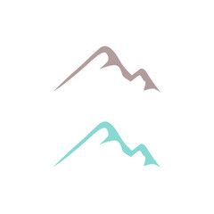 Blue Mountains Sign, Symbol, Logo isolated on White