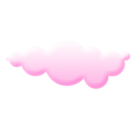 Pink 3d clouds set isolated on a transparent background. Royalty high-quality free stock PNG image of Cartoon cloud shapes for games, animation, web. Cute cloud background 3d illustration