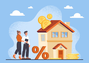 Home mortgage concept