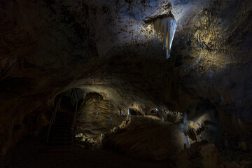 Stone chandelier in the Dechen Cave Iserlohn