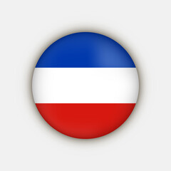 Schleswig-Holstein flag, state of Germany. Vector illustration.