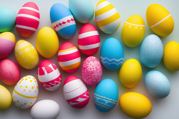Fototapeta premium easter eggs abstract background