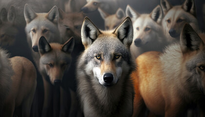 Wolf Pack. Post-processed generative AI.	
