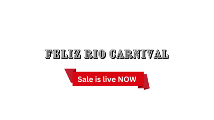 Feliz Rio Carnival Wish with Sale is live now banner