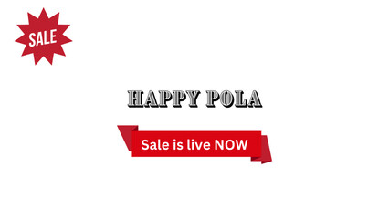 Happy Pola Wish with Sale is live now banner