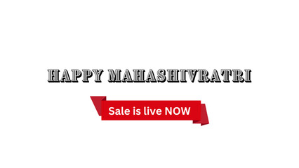 Happy Mahashivratri Wish with Sale is live now banner