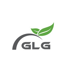 GLG letter nature logo design on white background. GLG creative initials letter leaf logo concept. GLG letter design.