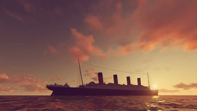 Titanic 1912 3D Video Animation