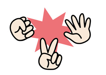 じゃんけんのアイコンセット