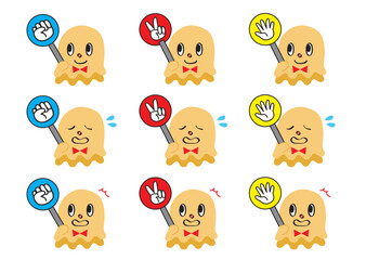 妖精とじゃんけんのアイコンセット