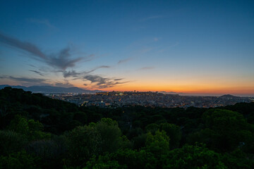 Sardinia, Cagliari, sunset over Cagliari