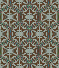 Abstract tileable geometric pattern. A seamless background, vintage texture.	

