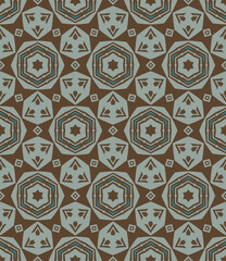 Abstract tileable geometric pattern. A seamless background, vintage texture.	