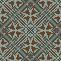 Fototapeta premium Abstract tileable geometric pattern. A seamless background, vintage texture. 