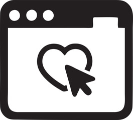 Love icon symbol vector image. Illustration of the valentine day symbol. EPS 10	
