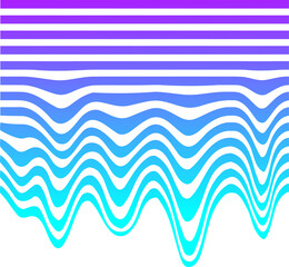 Glitch cyberpunk geometric shape. Abstract graphic design element. Futuristic melted drips. Liquid square 