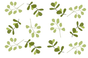 Hand drawn seamless pattern with green leaves and branches for wedding stationary, greetings, wallpapers, fashion, backgrounds, textures, DIY, wrappers, cards.