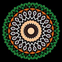 Mandala abstract ornate flower concept for element design