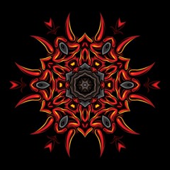 Mandala abstract ornate ornamental concept for element design