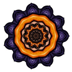 Mandala abstract ornate flower concept for element design